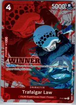 Trafalgar Law (Winner Pack Vol. 7) P-017 English - One Piece Card - NM - Image 1