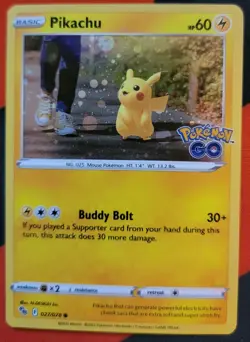 Pokemon TCG Card Pikachu Pokemon GO 0270/78 Holo NM Fresh Pull - Image 1