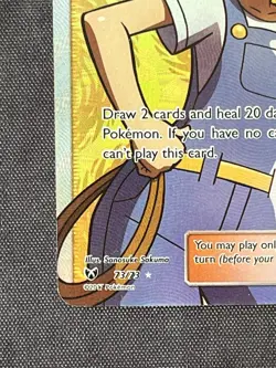 Pokemon Breeder 73/73 Shining Legends Ultra Rare Full Art Holo Trainer Card NM - Image 2