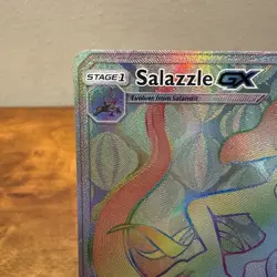 Pokemon Card Salazzle GX 151/147 Burning Shadows Full Art Rainbow Secret Rare MP - Image 2