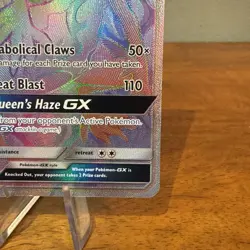Pokemon Card Salazzle GX 151/147 Burning Shadows Full Art Rainbow Secret Rare MP - Image 4