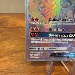 Pokemon Card Salazzle GX 151/147 Burning Shadows Full Art Rainbow Secret Rare MP - Image 5
