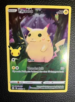 Pikachu 005/025 Celebrations NM Ultra Rare Pokemon Card - Image 3