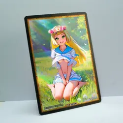 Waifu Anime Card LIMITED 1/1 Custom TCG Holo Goddess Story ACG T13866 - Image 2