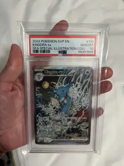 Kingdra EX BSP #132 Pokemon Shrouded Fable Sir Promo Card PSA 10 - Image 1
