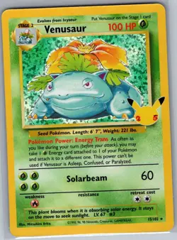 Venusaur 15/102 Celebrations: Classic Collection - Pokemon Card - NM - Image 1