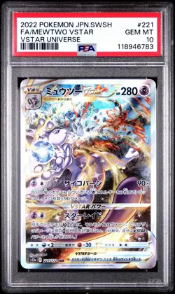 PSA 10 Mewtwo VStar Universe SAR 221/172 Alternate Art Japanese Pokemon Card FA - Image 1