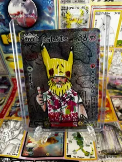 DAVID CHOE - CHOEYMON POKEMON MUNKOMON Single Card Rare PIKACHU HOLO TEXTURED - Image 1