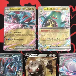 Pokemon 5 Card Lot - EX, V Ultra Rares NM - Image 2