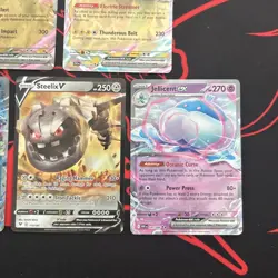 Pokemon 5 Card Lot - EX, V Ultra Rares NM - Image 4