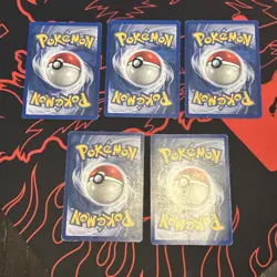 Pokemon Vintage 5 Card Lot: Shadowless Base Set Played Condition - Image 5