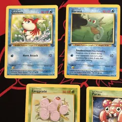 Pokemon Vintage 5 Card Lot: 1st Edition Jungle And Fossil LP-MP Condition - Image 2
