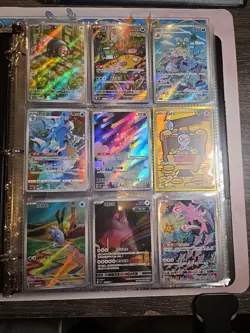 Pokemon Card Lot Binder V/VMAX IR Hits Ex 180 Cards NM Full Art - Image 1