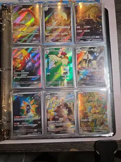 Pokemon Card Lot Binder V/VMAX IR Hits Ex 180 Cards NM Full Art - Image 3