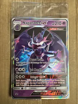 Sealed Naganadel GX SM125 ULTRA RARE Dragon Majesty Promo Card Pokemon NM 2018 - Image 1