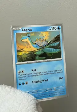 Pokemon TCG: Lapras Pokemon Card With Factory Error Rare Ghost Misprint Albino - Image 3