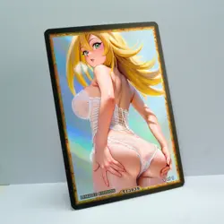 DARK MAGICIAN GIRL Waifu Anime Card LIMITED 1/1 Custom TCG Holo T13839 - Image 2