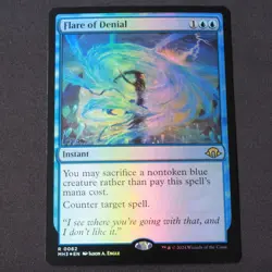 Flare of Denial FOIL MTG Modern Horizons 3 Rare 62 NM - Image 1