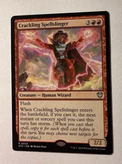 CRACKLING SPELLSLINGER mtg NM-M Commander Outlaws of Thunder Junction Rare - Image 1