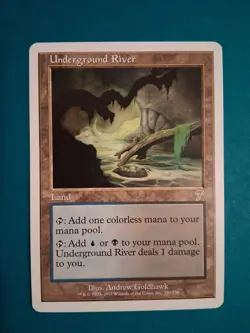 Underground River - MTG- 7th Edition - NM (Never Played) - Magic The Gathering - Image 1