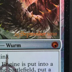 Wurmcoil Engine - Foil Prerelease Promo - MTG Scars of Mirrodin - LP - Image 4
