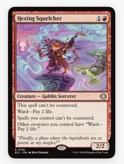 MAGIC MTG - Hexing Squelcher ECL Rare #0145 - Image 1