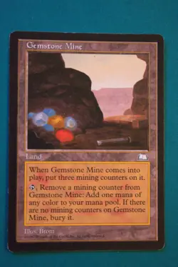 Gemstone Mine - Weatherlight - Light to Moderate Play - Magic the Gathering(2) - Image 1
