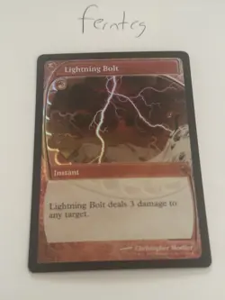 Magic the Gathering Lightning Bolt Rare Foil Secret Lair NM Ships Same Day - Image 1