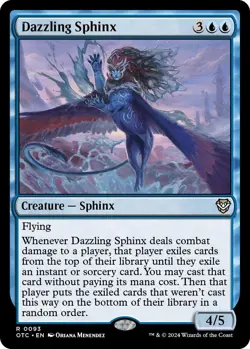 Dazzling Sphinx [Outlaws of Thunder Junction Commander] Magic MTG - Image 1