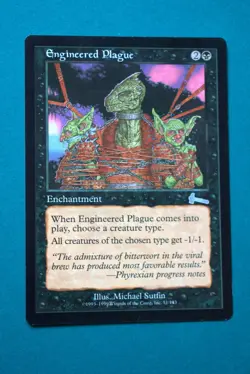 Engineered Plague - Urza’s Legacy - NM (Never Played) - Magic The Gathering(3) - Image 1