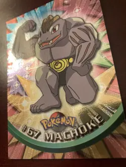 Topps Machoke #67 Black Logo Pokemon TV Animation Edition Series 1 Holo Foil - Image 2