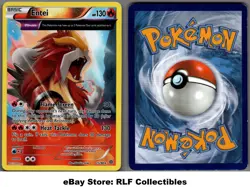 2015 Pokemon, XY Ancient Origins, #15/98 Entei, Reverse Holo Rare - Image 1