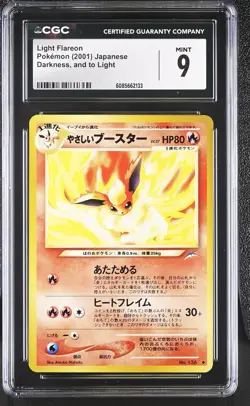 CGC 9 MINT Light Flareon Japanese Neo Destiny 136 Pokemon Card - Image 1
