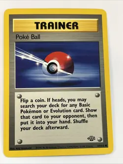 Poke Ball 64/64 Jungle Regular 1999 Unlimited Pokemon Game TCG - Image 1