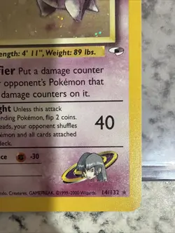 1st Edition Sabrina's Gengar 14/132 Holo Gym Heroes Pokemon 2000 NM - MINT - Image 3