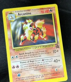 2000 Arcanine NM Black Star Promo #6 WOTC Pokemon TCG Rare Non Holo - Clean - Image 2