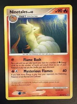 Ninetails 36/127 Non-Holo Rare Platinum 2009 Pokemon Card MP - Image 1