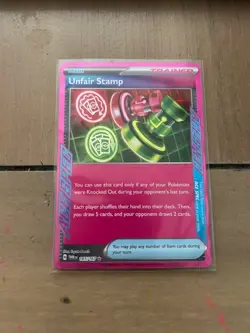 Unfair Stamp 165/167 Sv06: Twilight Masquerade Holo Pokemon - Image 1