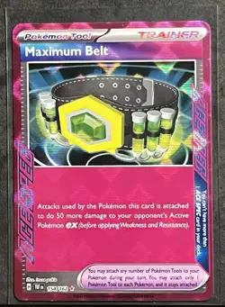 Pokemon TCG - Maximum Belt 154/162 - Ace Spec - Temporal Forces - NM - Image 1