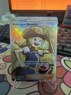 Pokemon Breeder 73/73 Pokemon TCG Shining Legends Sun Moon Full Art Rare LP - Image 1
