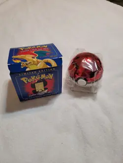 23K Gold Plated CHARIZARD Trading Card 1999 Burger King Pokemon Ball NEW SEALED - Image 1