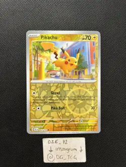 Pokemon Paldea Evolved - Pikachu - 062/193 - Reverse Holo - M/NM - Image 1