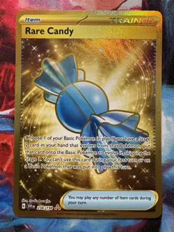 Pokemon TCG - Rare Candy 256/198 - Scarlet & Violet - Gold Rare - Image 1