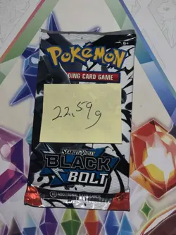 Heavy! 22.59g Pokemon TCG SV 10.5 Black Bolt Booster Pack Sealed! - Image 2