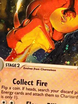 Pokemon TCG Charizard Holo Rare 100/97 EX Dragon Set 2003 E Reader SWIRL LP - Image 3