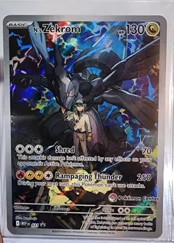 Pokemon N's Zekrom #31 Promo Ascended Hero's ETB Pokemon Center Sealed NM - Image 1