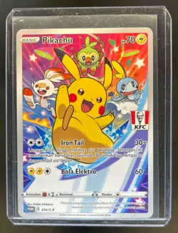 2020 Pokemon KFC Chaki Kids Meal Pikachu Promo #016/S-P - Image 1