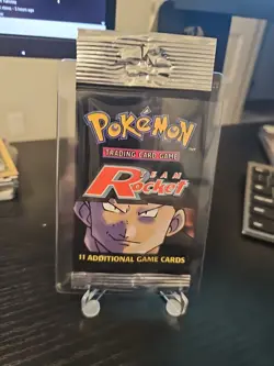 Pokemon TCG Unlimited Team Rocket Booster Pack Open/Empty Giovanni - Image 1