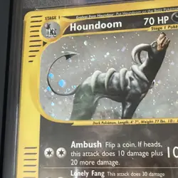 2003 Pokemon Skyridge Houndoom #H11 Holo PSA 4 - CRAZY SWIRL LOCATION - Image 4