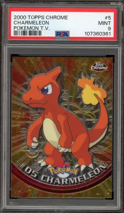 Pokemon Topps Chrome Charmeleon #05 PSA 9 Mint - Image 1